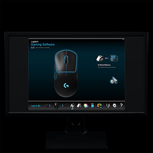 Logitech G PRO Wireless Gaming Mouse, Hero 25K Sensor RGB, Ultra Lightweight Black Logitech G PRO Wireless Gaming Mouse, Hero 25K Sensor RGB, Ultra Lightweight Black