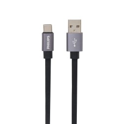 Philips DLC2528F Type C USB Data Cable - 3.93 Feet (1.2 Meter) (Black)