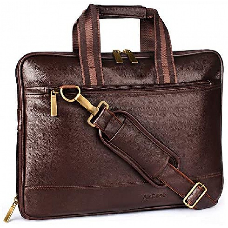 Aircase C54 Vegan Leather 15.6 Multifunction Laptop Bag (Brown)