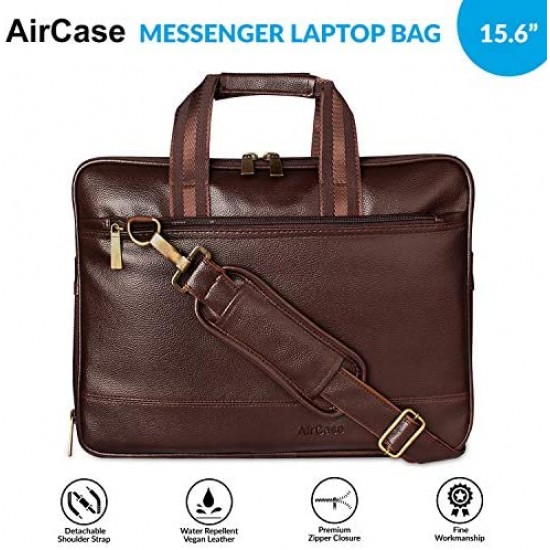 Aircase C54 Vegan Leather 15.6 Multifunction Laptop Bag (Brown)
