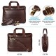Aircase C54 Vegan Leather 15.6 Multifunction Laptop Bag (Brown)