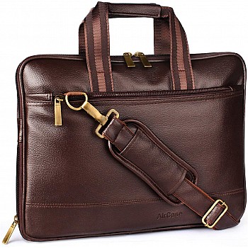 Aircase C54 Vegan Leather 15.6 Multifunction Laptop Bag (Brown)