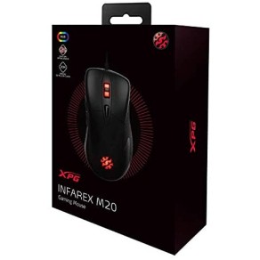 XPG Infarex M20 PC Mouse, PC/Mac, 5 Adjustable DPI Modes (400|800|1600|3200|5000) with RGB Effects and Sensitivity Settings XPG Infarex M20 PC Mouse, PC/Mac, 5 Adjustable DPI Modes (400|800|1600|3200|5000) with RGB Effects and Sensitivity Settings