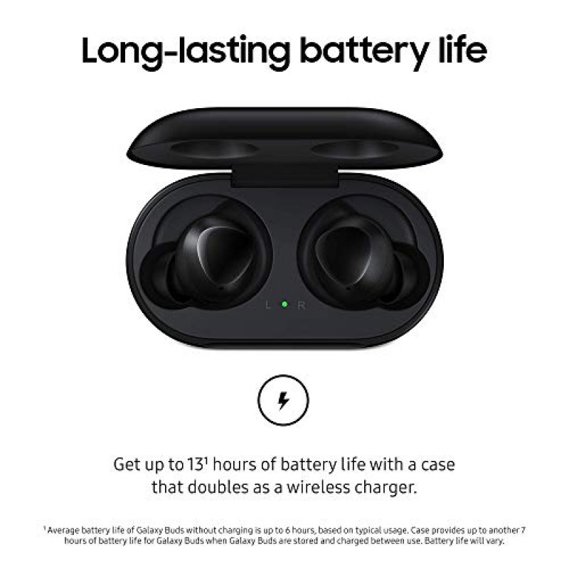 Samsung True Wireless Bluetooth Earbuds with Charging Case (Black)-