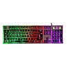 Redgear Grim Wired Semi-Mechanical RGB Backlit Gaming Keyboard with Floating Key Cap and Double Injection keycaps Refurbished