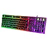 Redgear Grim Wired Semi-Mechanical RGB Backlit Gaming Keyboard with Floating Key Cap and Double Injection keycaps Refurbished