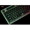 Redgear Grim Wired Semi-Mechanical RGB Backlit Gaming Keyboard with Floating Key Cap and Double Injection keycaps for PC Gaming