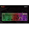 Redgear Grim Wired Semi-Mechanical RGB Backlit Gaming Keyboard with Floating Key Cap and Double Injection keycaps Refurbished