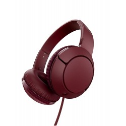 TCL Mtro200 On-Ear Wired Headphones with Mic (Burgundy Crush)
