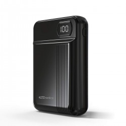 Portronics Indo 10D 10,000 mAh Power Bank Dual Input(Type C + Micro USB) and Dual Output with Display 