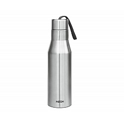 MILTON Super 1000 Stainless Steel Water Bottle, 1000 ml, Silver Leak Proof