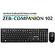 Zebronics Zeb-Companion 102 Wireless Keyboard and Mouse Combo, 104 Keys and Rupee Key USB Nano Receiver