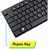 Zebronics Zeb-Companion 102 Wireless Keyboard and Mouse Combo, 104 Keys and Rupee Key USB Nano Receiver