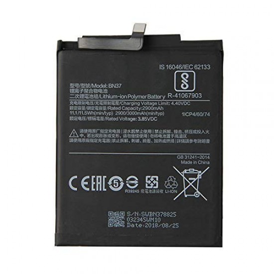 Battery BN37 3000 Mah Compatible with Xiaomi Redmi 6A and 6