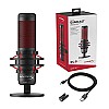 HyperX QuadCast - USB Condenser Gaming Microphone, for PC, PS4 and Mac, Red LED - Black