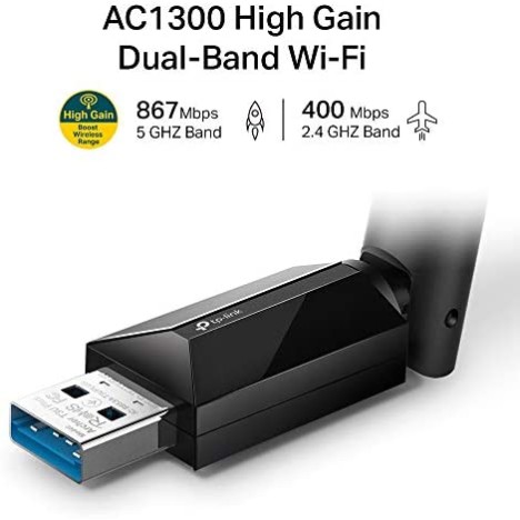 TP-Link USB 600 Mbps WiFi Wireless Network Adapter for Desktop PC with 2.4GHz/5GHz TP-Link USB 600 Mbps WiFi Wireless Network Adapter for Desktop PC with 2.4GHz/5GHz