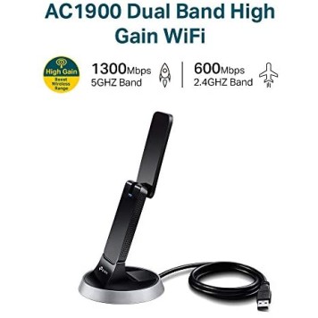 TP-Link USB 600 Mbps WiFi Wireless Network Adapter for Desktop PC with 2.4GHz/5GHz TP-Link USB 600 Mbps WiFi Wireless Network Adapter for Desktop PC with 2.4GHz/5GHz