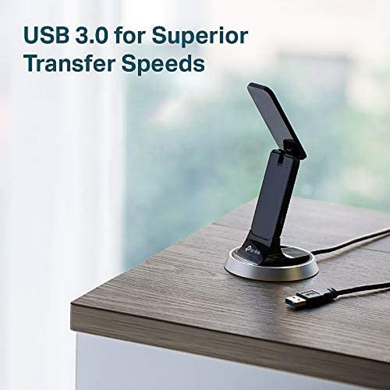 TP-Link USB 600 Mbps WiFi Wireless Network Adapter for Desktop PC with 2.4GHz/5GHz