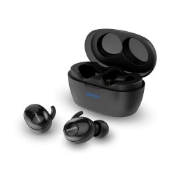 Philips Audio UpBeat SHB2505BK True Wireless TWS Earbuds with Bluetooth 5.0, 20 Hour Playtime