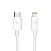 Belkin USB-C to Lightning Cable for iPhone  4 Feet (1.2 Meters) - Black