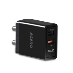 AGARO - 33272 5.4 Amp Dual Port Quick Wall Charger Qualcomm Certified