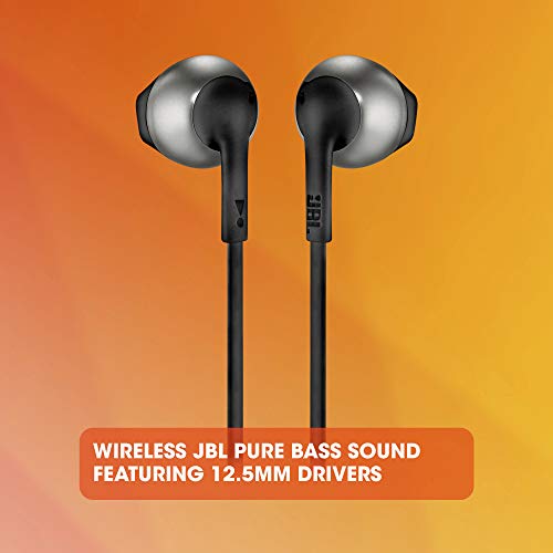 JBL Tune 205BT Wireless Earbud Headphones with Mic (Black) JBL Tune 205BT Wireless Earbud Headphones with Mic (Black)