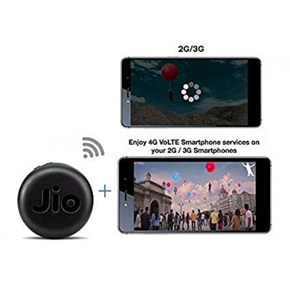 JioFi JMR1040 150Mbps Wireless 4G Portable Data Card (Black) Refurbished