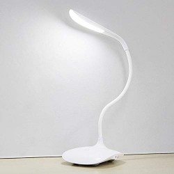 AIRTREE Plastic Rechargeable LED Table Lamp (White)