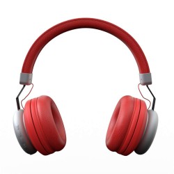 Gizmore Bluetooth V5.0 Headphone Over The Head Style with Precision Bass (Red)