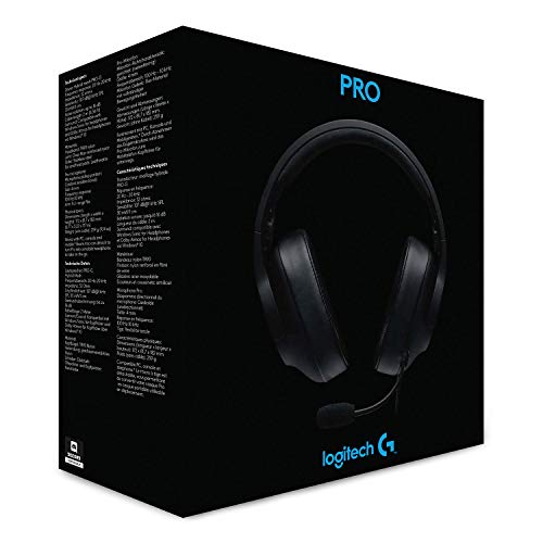 Logitech G PRO Gaming Headset Comfortable and Durable with PRO-G 50 mm Audio Drivers Logitech G PRO Gaming Headset Comfortable and Durable with PRO-G 50 mm Audio Drivers