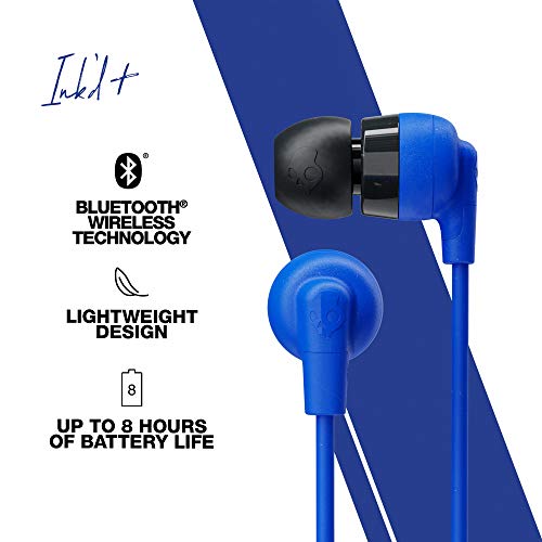Skullcandy Inkd Plus Wireless in-Earphone with Mic Blue Skullcandy Inkd Plus Wireless in-Earphone with Mic Blue