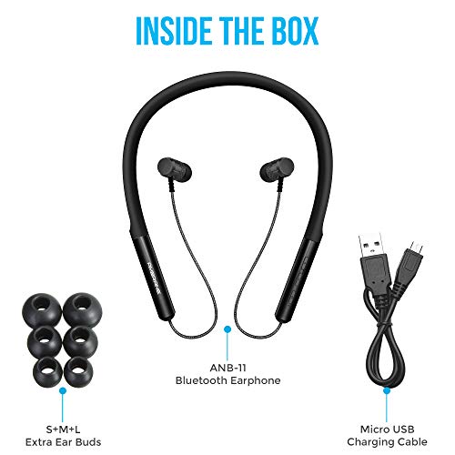Ambrane ANB-11 Collar Neckband Earphone Bluetooth Headset with Mic Ambrane ANB-11 Collar Neckband Earphone Bluetooth Headset with Mic