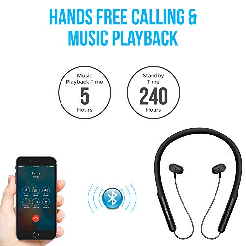 Ambrane ANB-11 Collar Neckband Earphone Bluetooth Headset with Mic Ambrane ANB-11 Collar Neckband Earphone Bluetooth Headset with Mic