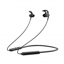 Pebble Spirit Loop Wireless Neckband Earphone (Black)  | HD Stereo Sound | Secure Fit 