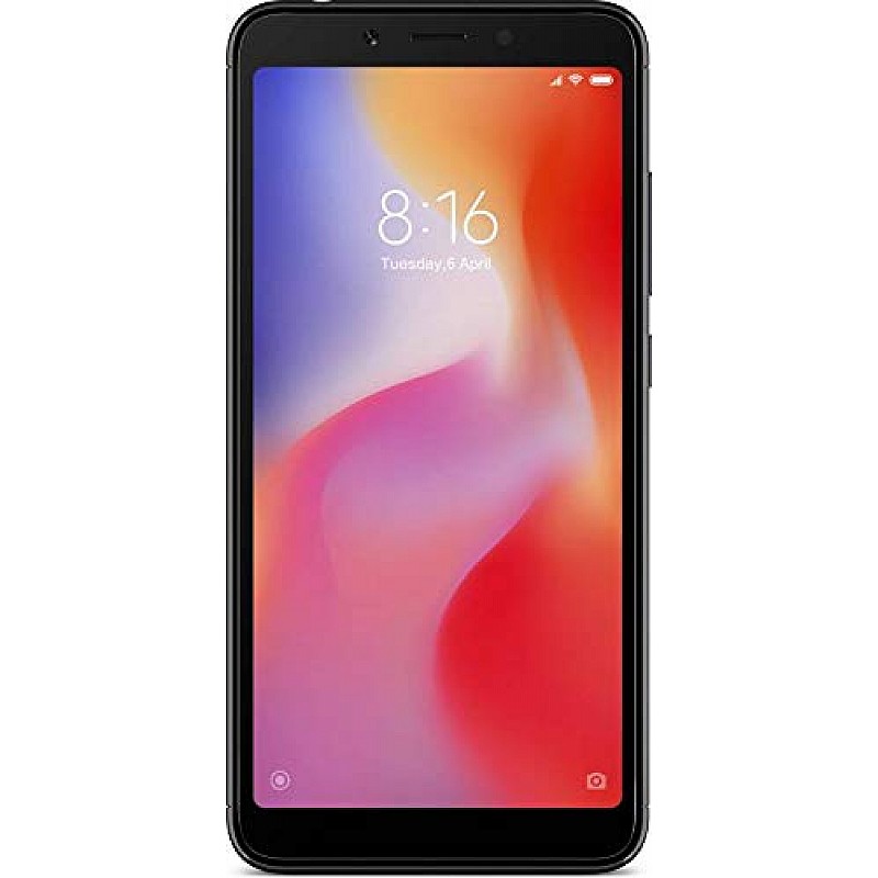 Redmi 6 (Black, 3GB RAM, 64GB Storage) Refurbished-