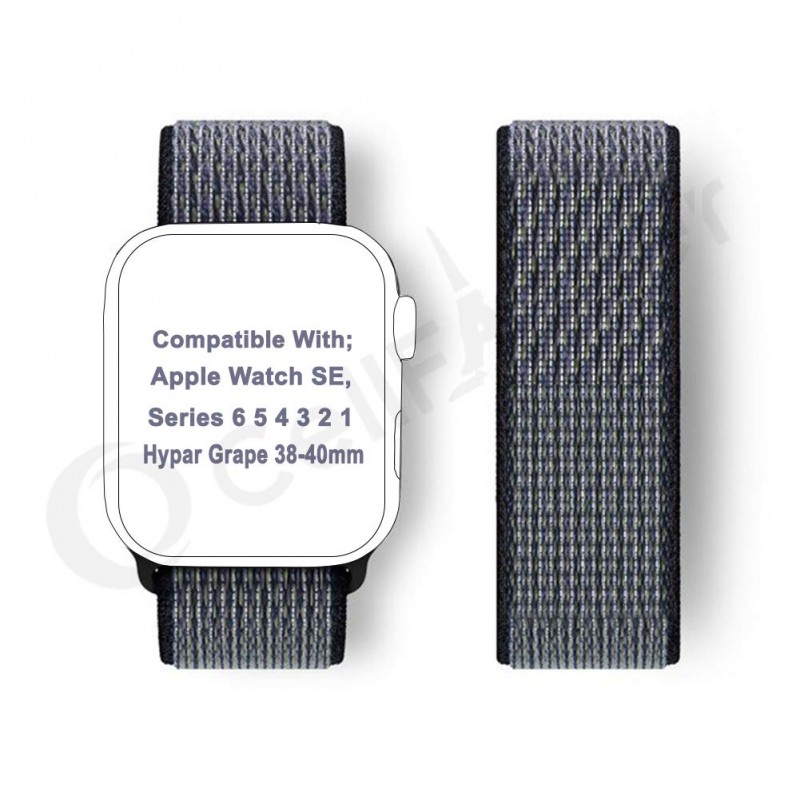 CellFAther Soft Lightweight Breathable Sport Loop Nylon Straps, Compatible with iWatch 38mm/40mm -