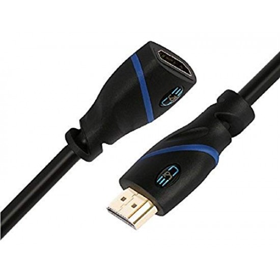 C&E 4K HDMI Cable 1.5ft, HDMI Cable Male to Female 