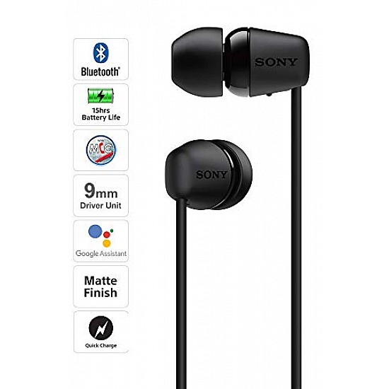 Sony WI-C200 Wireless In-Ear Headphones Black