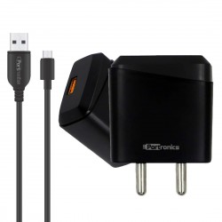Portronics Adapto 193 POR-193, Quick Charger USB Wall Adapter (Black)