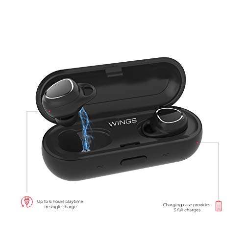 Wings Touch in-Ear True Wireless Bluetooth Earbuds (TWS) with Mic- Wings Touch in-Ear True Wireless Bluetooth Earbuds (TWS) with Mic-
