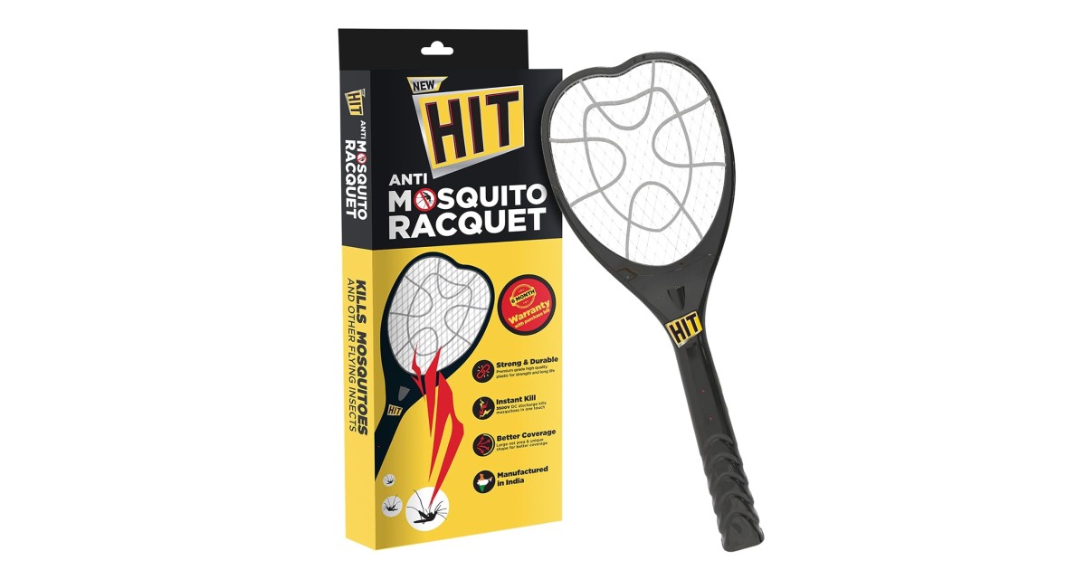 Anti Insect Bat HIT Anti Mosquito Racquet | 6 months Warranty | Rechargeable Mosquito ...
