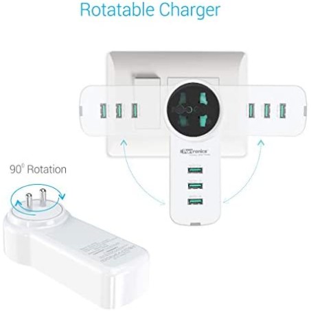 Portronics UniPower POR-077 Intelligent Portable Universal Desktop Charging Hub Station Portronics UniPower POR-077 Intelligent Portable Universal Desktop Charging Hub Station