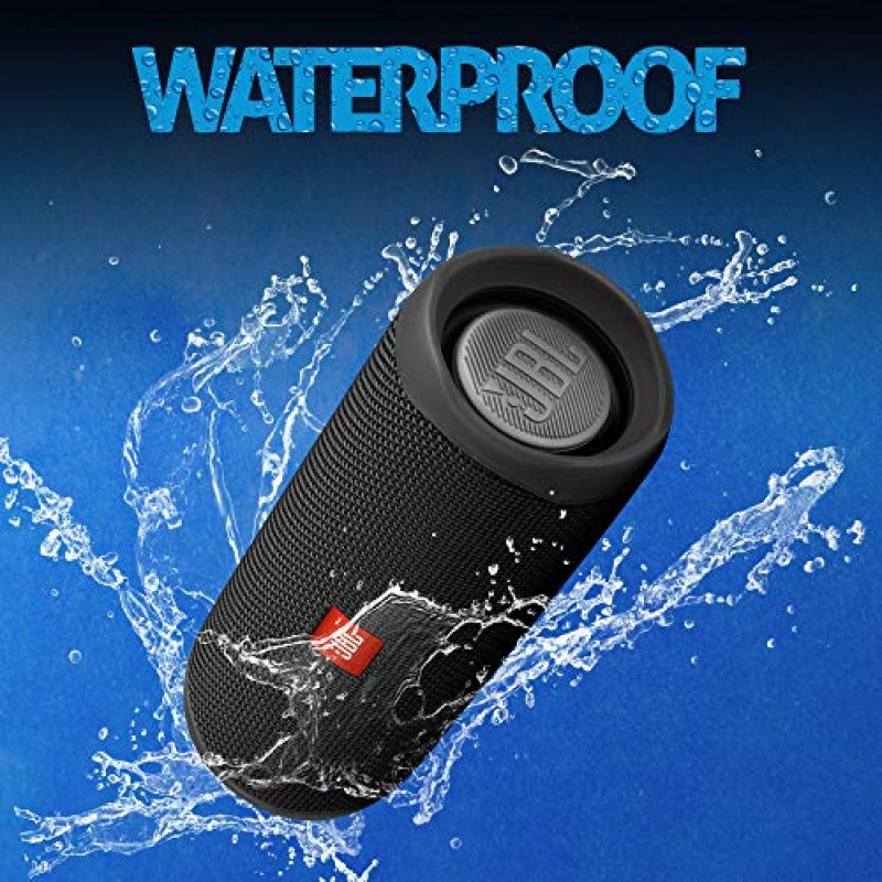 JBL Flip 5 20 W IPX7 Waterproof Bluetooth Speaker with PartyBoost (Without Mic, Black) 