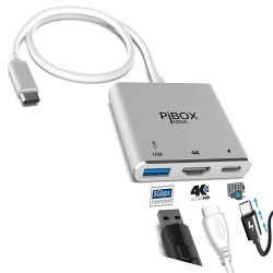 PiBOX India USB C to HDMI Adapter Aluminium Type C 