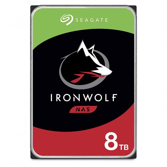 Seagate IronWolf 8TB NAS Internal Hard Drive HDD-3.5 Inch SATA 6 Gb/s 7200 RPM 256 MB (ST8000VN004)
