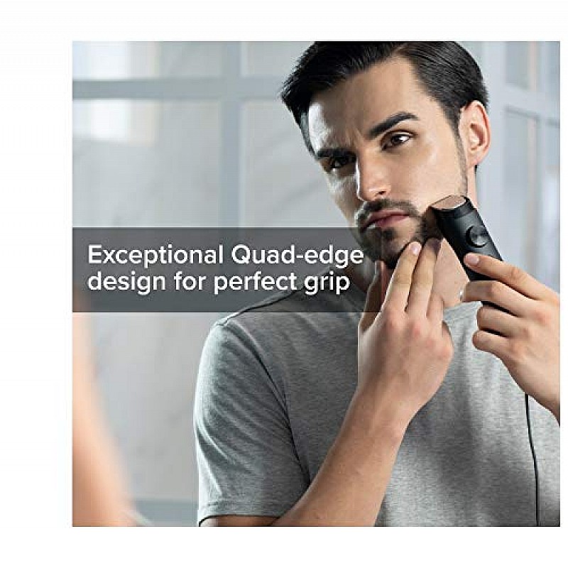 Mi Corded & Cordless Waterproof Beard Trimmer with Fast Charging - 40 length settings