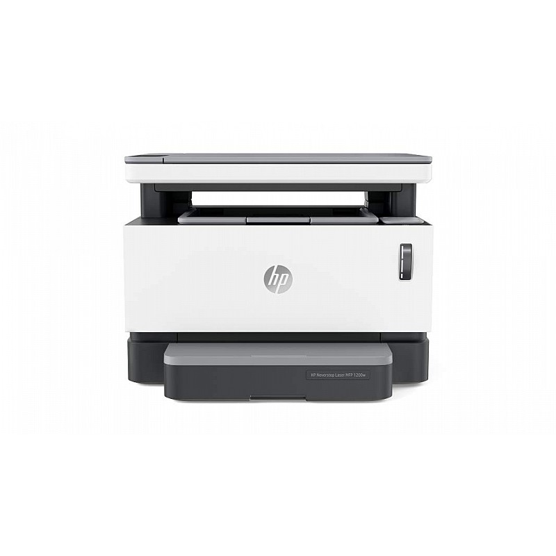 HP Neverstop 1200w Print, Copy, Scan, WiFi Laser Printer, Mess Free Reloading, Save Upto 80% on Genuine Toner, 5X Print Yield Refurbished