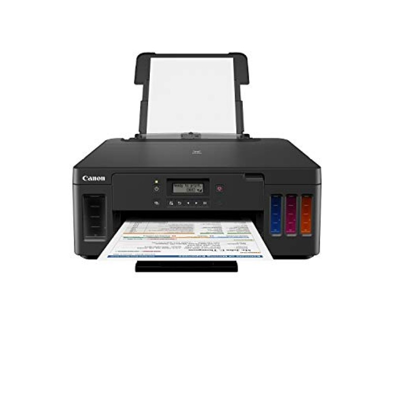 Canon PIXMA G5070 Single Function Wi-Fi Colour Ink Tank Printer with Auto-Duplex Printing and Networking Black