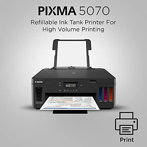 Canon PIXMA G5070 Single Function Wi-Fi Colour Ink Tank Printer with Auto-Duplex Printing and Networking Black Canon PIXMA G5070 Single Function Wi-Fi Colour Ink Tank Printer with Auto-Duplex Printing and Networking Black