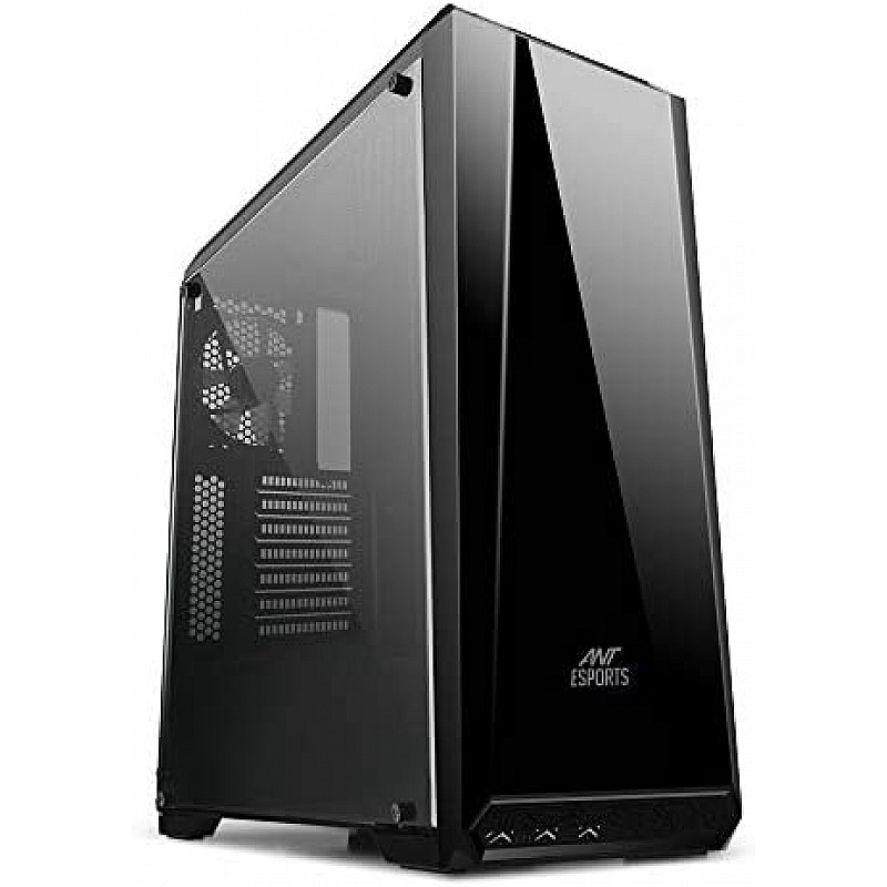 Ant Esports ICE-300TG Mid Tower Gaming Cabinet Computer case Supports ATX, Micro-ATX